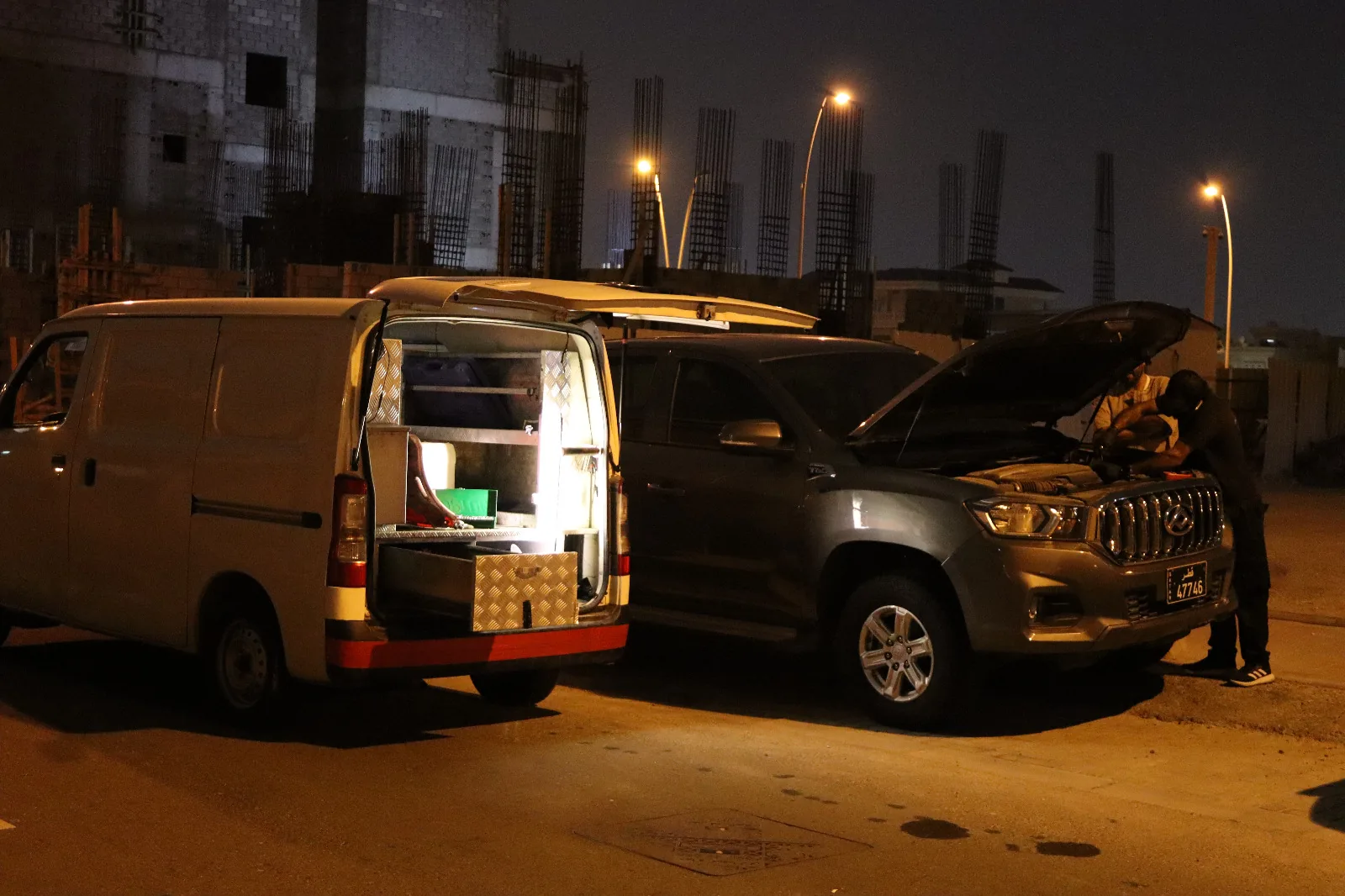 On The Go mobile service van in Qatar